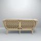 BÔA rattan sofa with Brema Ssand beige fabric designed by At-Once