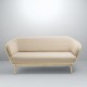 BÔA rattan sofa with Brema Ssand beige fabric designed by At-Once