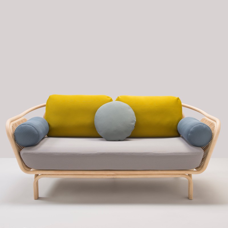 bÔa sofa in rattan designed by at once