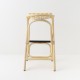 VIRAGE design rattan barstool with multicolour woven straps