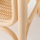 Petite table basse en rotin et plateau de verre design CORRIDOR zoom canne de rotin