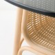 Table basse en rotin avec plateau en verre design CORRIDOR zoom panier