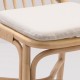 Coussin beige Migliore pour chaise en rotin Sillon