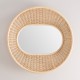 ONDE horizontal design rattan mirror