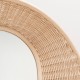 Detail of the ONDE rattan design mirror