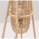 Lampe à poser design en rotin NACELLE - détail de l'ampoule