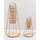 The two NACELLE design rattan standing lamps