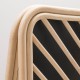 Detail of the PANÔ design rattan mirror