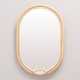 Miroir en rotin design ovale LASSO