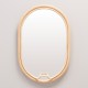 LASSO oval rattan design mirror