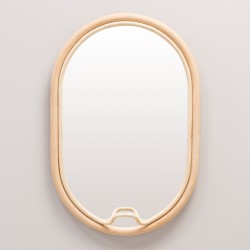 LASSO oval rattan design mirror