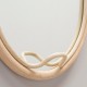 Hook detail of the LASSO oval rattan design mirror