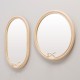 Le miroir en rotin ovale LASSO et le miroir design rond LASSO