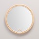 Round design rattan mirror LASSO