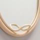 Hook detail of the round design rattan mirror LASSO