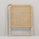 Passage right single rattan headboard fram details