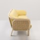 BÔA sofa with yellow Medley 62054 cushions designed by At-Once