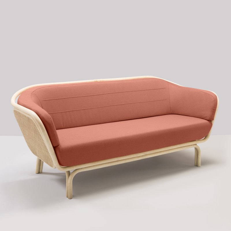 BÔA sofa with red Capture 4802 fabric designed by At-Once