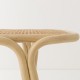 Foot detail of the TRAVERSE design rattan bench by AC/AL Studio for Orchid Edition