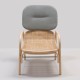 PLUS rattan design armchair by AC/AL studio for Orchid Edition - front view