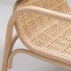 Rattan pattern detail of the PLUS design armchair