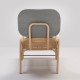 PLUS rattan design armchair by AC/AL studio for Orchid Edition - back view