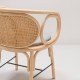 Design rattan CONTOUR table armchair by AC/AL studio - detail of the back
