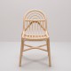 SILLON design rattan chair without cushion by Guillaume Delvigne - front view