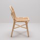 SILLON design rattan chair without cushion - side view