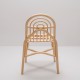 SILLON design rattan chair without cushion - back view