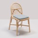 Chaise en rotin design SILLON avec coussin Medley gris de Gabriel Fabrics