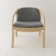 HUBLOT design rattan armchair by Guillaume Delvigne front view