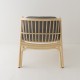 HUBLOT design rattan armchair by Guillaume Delvigne back view