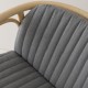 HUBLOT armchair's Mood grey cushion detail