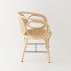 CONTOUR design rattan table armchair by AC/AL studio side view