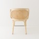 CONTOUR design rattan table armchair by AC/AL studio back view