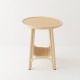 CORRIDOR design rattan side table front view
