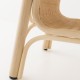 Petite table basse en rotin design CORRIDOR - détail du pied