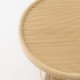CORRIDOR design rattan coffee table - detail of the top in rattan marquetery