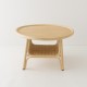 Table basse en rotin design CORRIDOR vue avant 