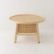 CORRIDOR large design rattan coffee table back view