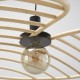 Detail of the NYMPHEA design rattan pendant light