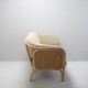 Canapé en rotin design BÔA tissu beige Sand Brema dessiné par at-once