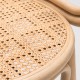 Rattan pattern detail of the CONTOUR design table armchair.