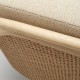 BÔA rattan sofa with Brema Ssand beige fabric designed by At-Once