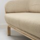 BÔA rattan sofa with Brema Ssand beige fabric designed by At-Once