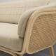 BÔA rattan sofa with Brema Ssand beige fabric designed by At-Once