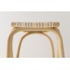 Front view of the VIRAGE rattan stool