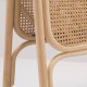 Side detail of the PANÔ rattan design screen