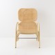 Fauteuil en rotin PLUS Orchid Edition avec cannage vue de face